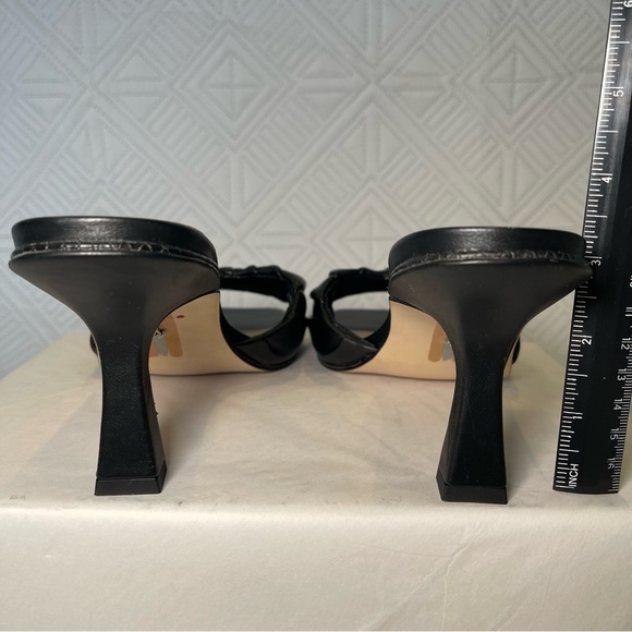 Sam Edelman Kittie Heeled Slide Sandals Size 8.5 In Black - Picture 4 of 10